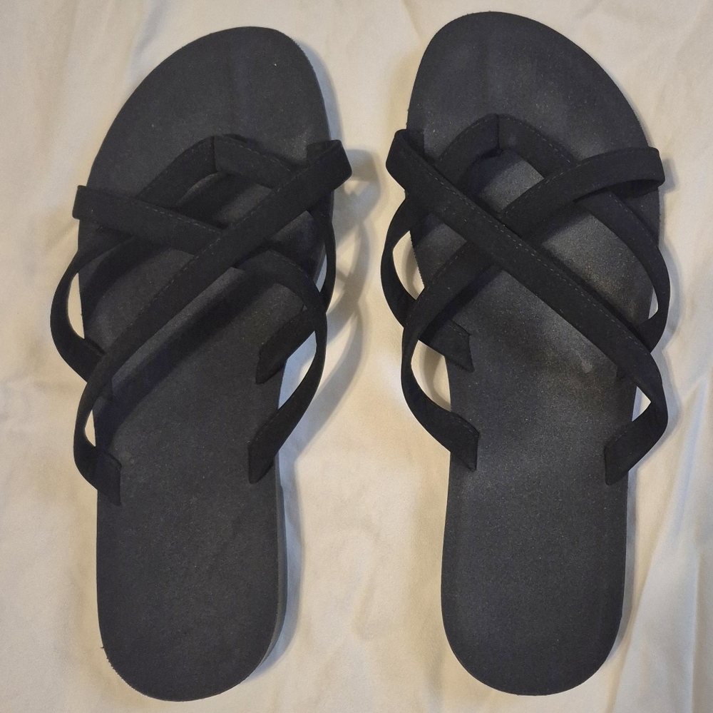 Black Strappy Sandals